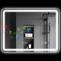 Miroir de salle de bain LED LUMIRA éclairé — vue de face