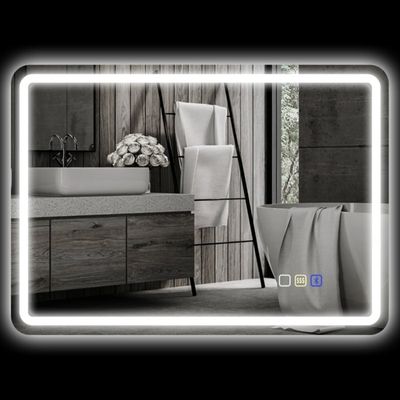 Miroir LED antibuée LUMIRA — reflet net après la douche